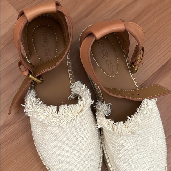 See by Chloe Glyn flat espadrilles white canvas - Picture 2 of 6
